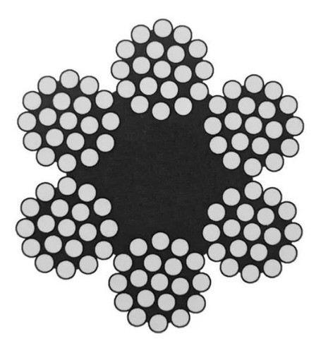 Cable Acero Galvanizado 6mm 6x19+1 Rollo 50mts Envio Gratis 1