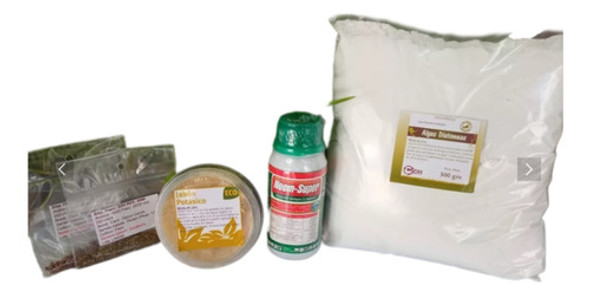 Jabón Potásico + Aceite Neem + Tierra De Diatomeas+ Semillas 0
