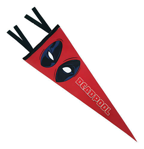 Banderin Deadpool Marvel Comics Rojo 0