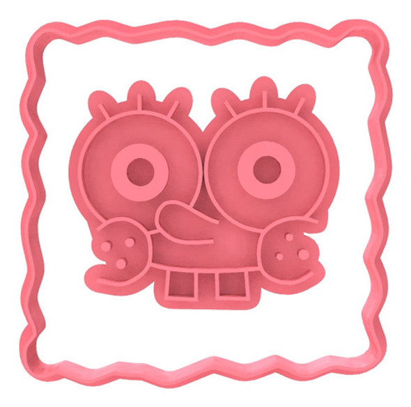 Pack X6 Cortantes Galletitas Bob Esponja Calamardo Patricio 1