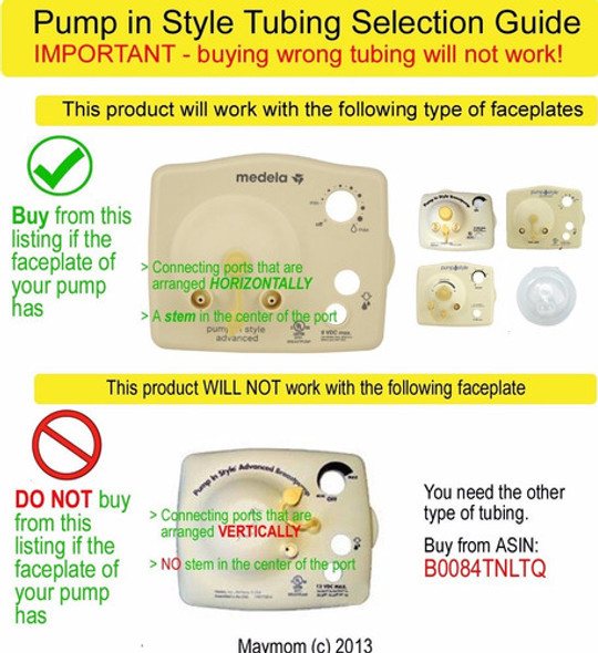 Set Manguera Tubo Repuesto Maymom Para Medela Pump In Style 1