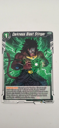 Cartas Dragon Ball Dark Broly Blast Stinger Darkside Tcg 0