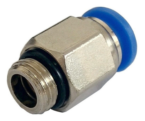 Kit 2 Conexão Pneumática Pu Reta Engate Macho 10mm X 3/8 1