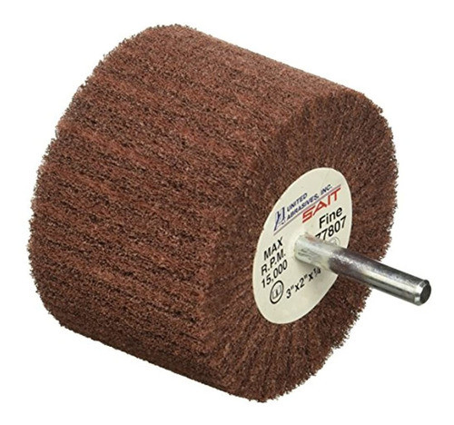 United Abrasivessait 77807 Nonwoven Flap Wheel 3x2x14 Fine 5 0