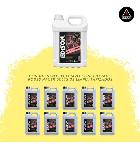 Limpia Tapizados Perfumado X50lts Edison 1