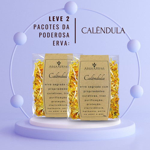 Kit 2 Ervas De Banho/defumação Calêndula-banho Corpo 1