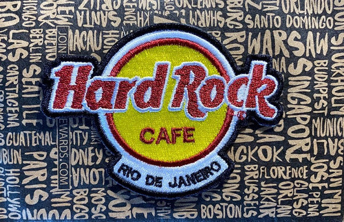Parche Bordado - Hard Rock Cafe - Rio De Janeiro - Brasil 1