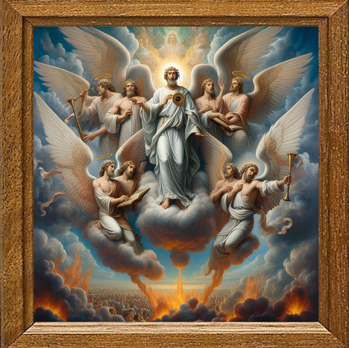 Cuadro De Arte Digital Enoc V2 50x50cm Pieza Única 0
