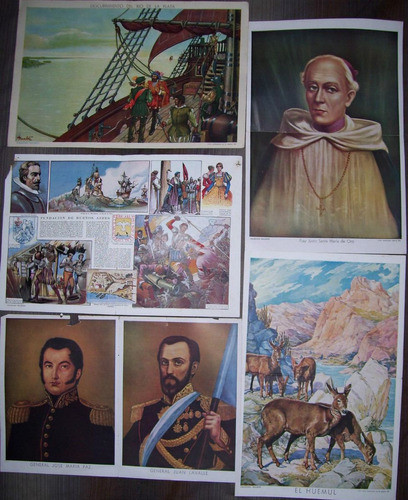 Lote De 13 Laminas De Revista Billiken - 1