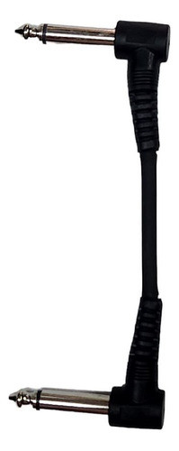 Cable Stagg Interpedal Plug Angular-plug Angular 8cm Negro 0