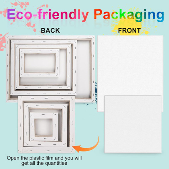 Lienzo En Blanco Estirado, Tamaños Variados Para Pintar 1