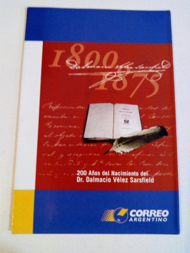 Volante Filatélico 870.  200 Años Del Nacimiento Del Dr. Dal 0