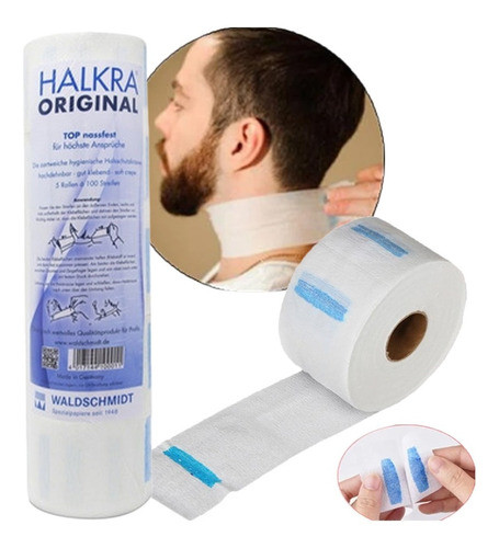 Papel Para El Cuello Tubo X 5 Rollos Halkra Alemán 0