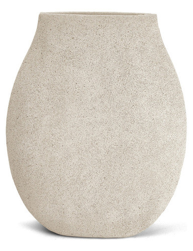 Vaso Em Poliresina Cinza Mart 29cm 0