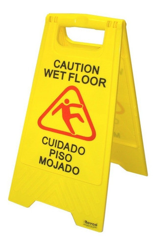 Cartel Señal Piso Mojado Cuidado Alerta Amarilla Dilpex 0