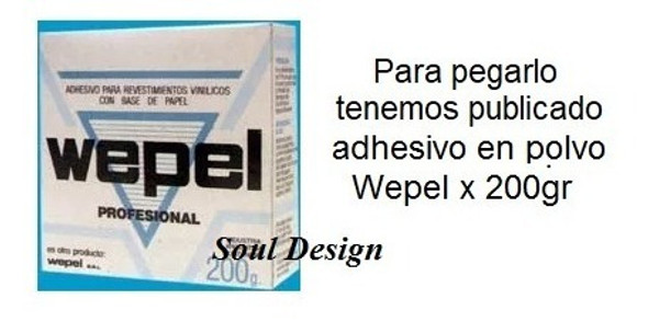 Papel Muresco Vinilizado Amarie Marron Celeste 324 Soul 1