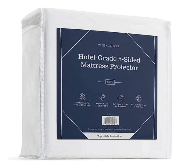 Weekender Premium Protector De Colchón De 5 Lados De Grado C 0