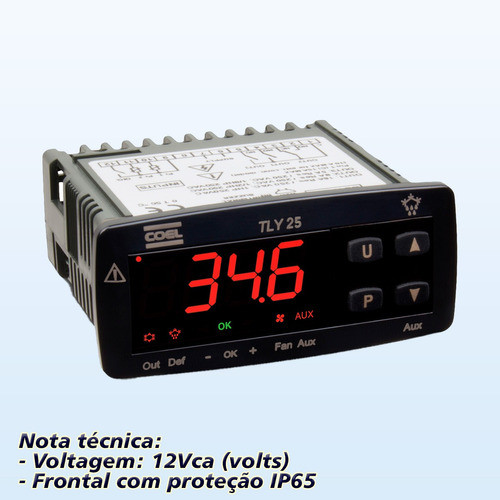 Controlador 12volts Coel Tly25f Para Refrigeração 1