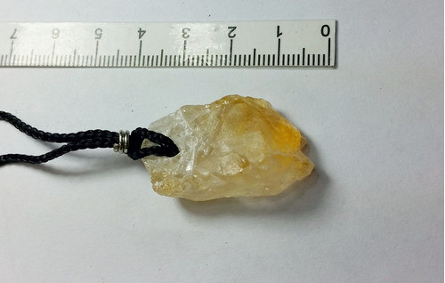 Citrino Dije  Collar Gema En Bruto Atrae Dinero   Cod Abr10 1