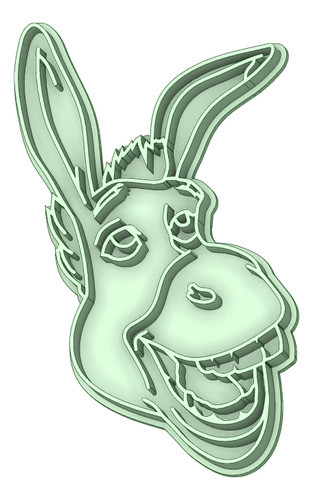 Burro Shrek Cortante Para Galletas 0