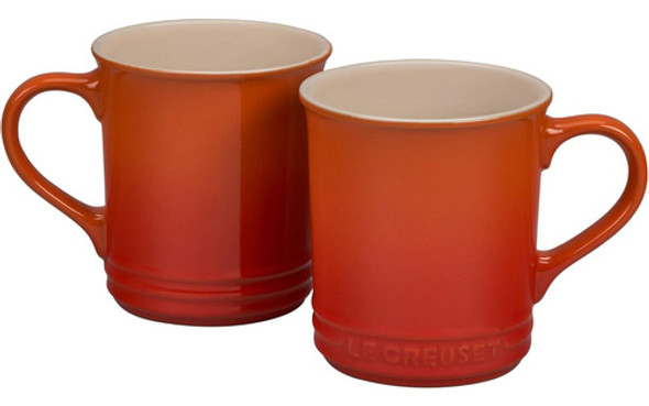 Juego De 2 Tazas Le Creuset Of America Cerámica 12 Oz Caribe 1