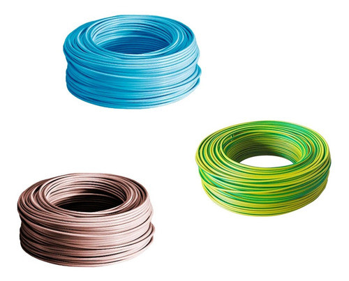 Pack Cable 1.5mm Celeste+ Marron+ V. A  X100mts Prysmian 0