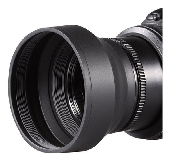 Parasol De Goma Retractil Para Lente Angular 62mm Importados 0 Parasol De Goma Retractil Para Lente Angular 62mm Importados 0