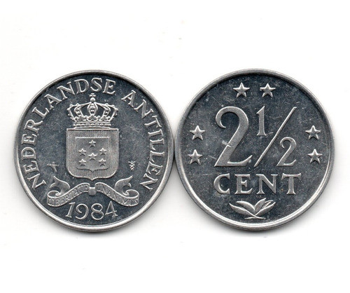 Antillas Holandesas Moneda 2 Y 1/2 Cent Año 1984 Km#9a 0