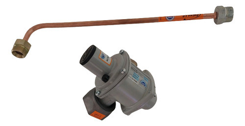 Regulador Gas Natural 6m3 Galea 2 Etapas Con Flexible 40cm 1