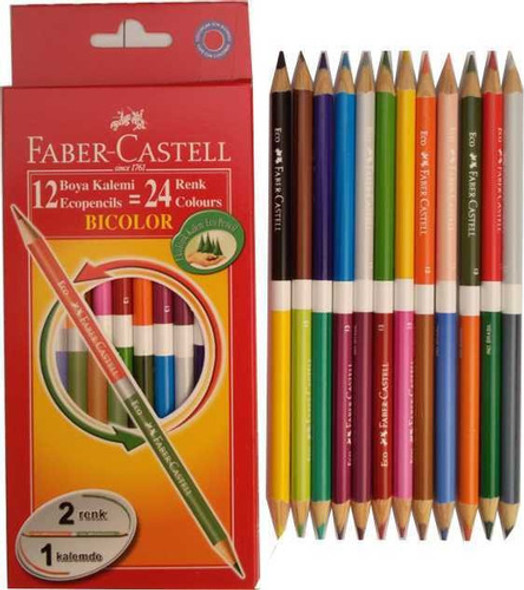 Faber Castell Lápiz Bicolor Jumbo 12 Unidades - Mosca 0