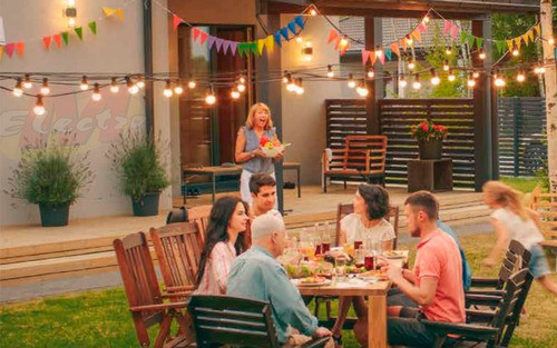 Guirnalda Estanca Goma Ip65 10 Mt 20 Luces  Electro Medina 1