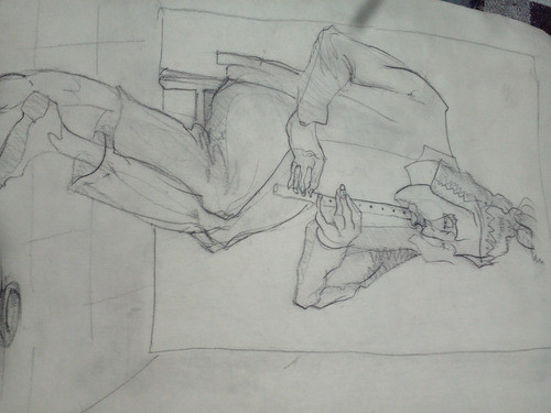 Dibujo Sobre Papel. Obra Original De Abel Bruno Versacci 1