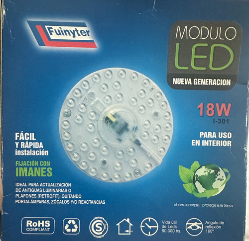 Modulo Led 18w Fuinyter 6500k Luz Fría - Ultimas Unidades 1