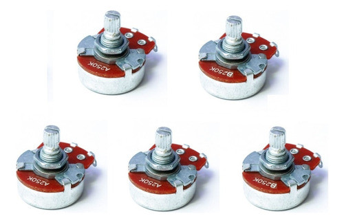 Potenciômetro Alpha 3 A250k 24/15 + 2 B250k24/15 Eixo Curto 0