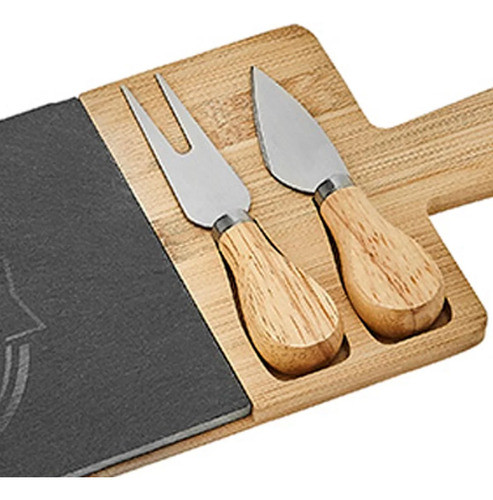 Conjunto Para Queijo 4pc Ardósia Etilux 1