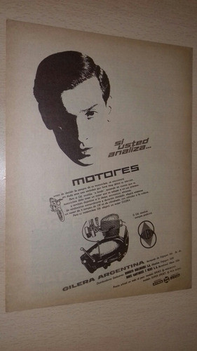 P408 Clipping Publicidad Motos Gilera Año 1961 0