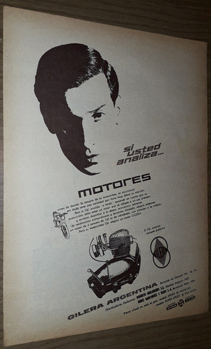 P408 Clipping Publicidad Motos Gilera Año 1961 0