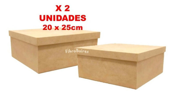 Caja Fibrofacil Tapa Lisa 20 X 25 X 10 Cm 1