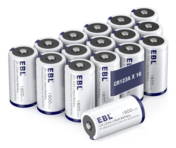 16 Baterias De Litio Ebl Cr123a De 3 V Para Camaras 0