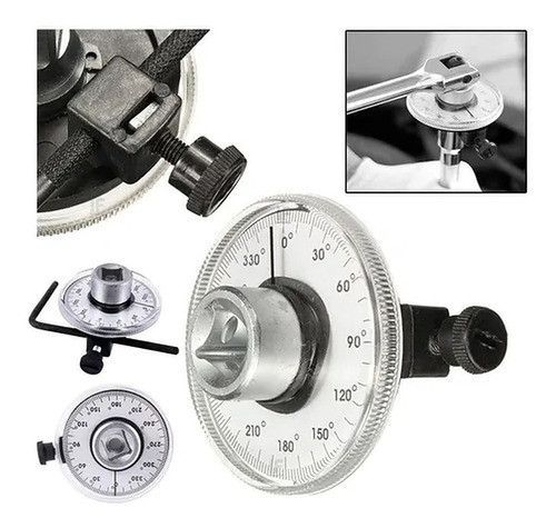 Goniômetro Transferidor Torque Ângular Motor Cabeçote 1/2 0