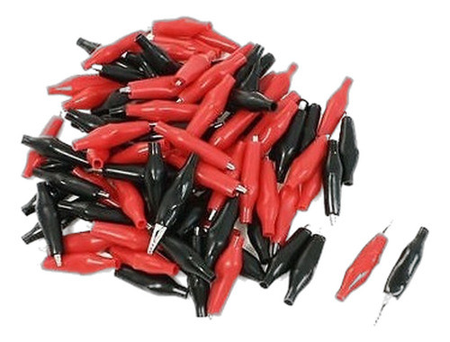 Cocodrilo De 100pcs Conduce Prueba Pinza De Cocodrilo Para P 0