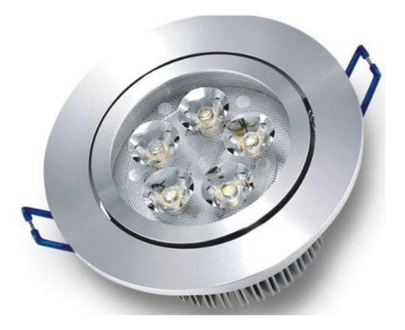 Dicroica Led 5 W Spot Embutir Acero Inoxidable 8.5  X 4 Cm. 0
