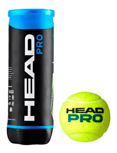 Tubo Pelotas Head Pro X3 Tenis Padel 5-0028 Eezap 0