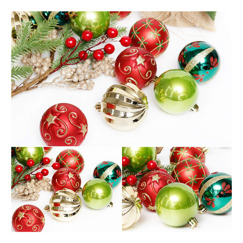 Bolas Pelotas Surtidas Para Arbol De Navidad Set De 35 1