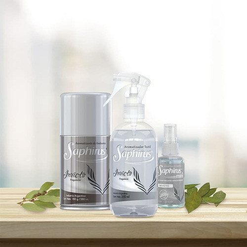 Aromatizador Textil Saphirus Fragancia Invicto Pack X3 Unid. 1