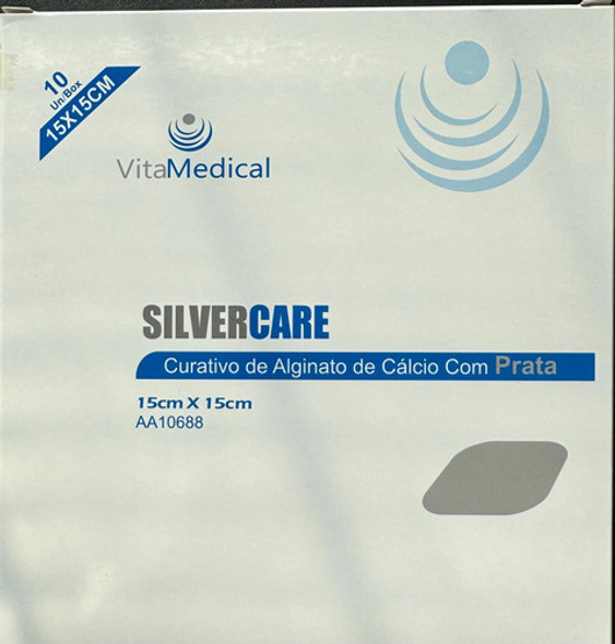 Curativo Silvercare Alginato De Calcio C/ Prata 15x15 - 1 Un 0