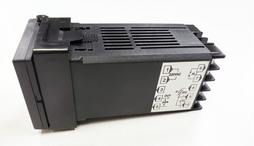 Pirometro,  A Ssr De 25a, Con Termocupla J 48x48 Y Disipador 1