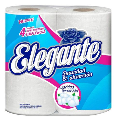 Bolsón Papel Higiénico Elegante  Hoja Simple X 30 Mts 0