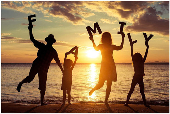 Kit De Pintura 5d Con Diamantes Familia 30x40cm 0