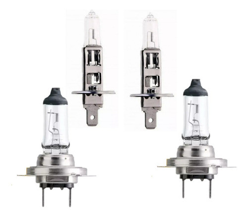 Kit 4 Lampara Halogena Baja H7 Alta H1 Para Ford Focus 2 0
